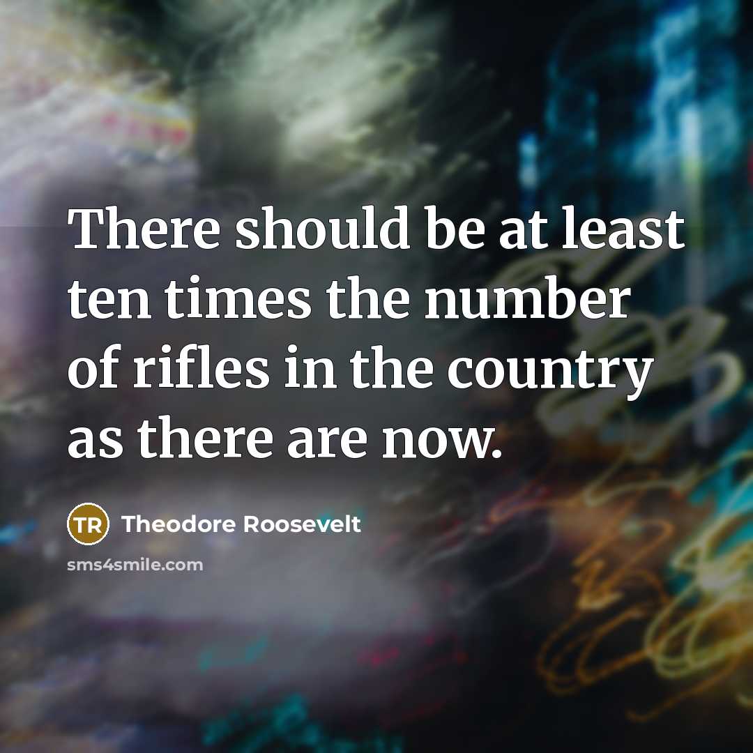 “There should be at least ten times the number of…” quote by Theodore Roosevelt