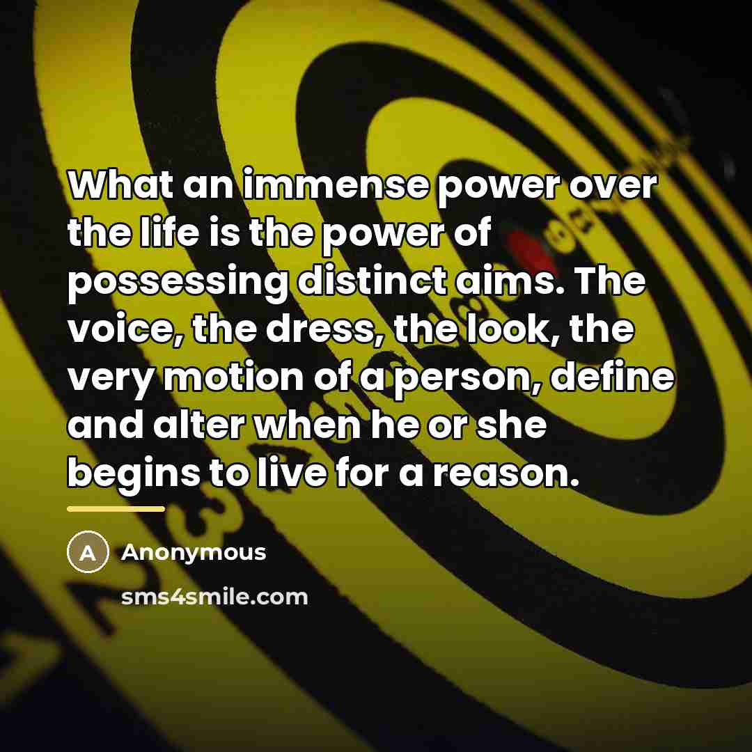 “What an immense power over the life is the power…” quote by Anonymous