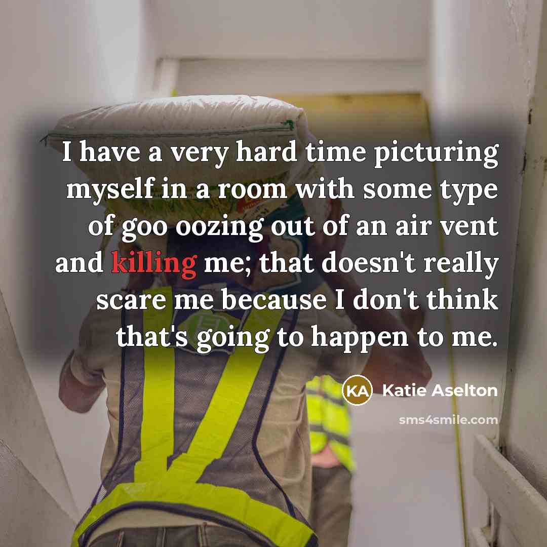 “I have a very hard time picturing myself in a…” quote by Katie Aselton