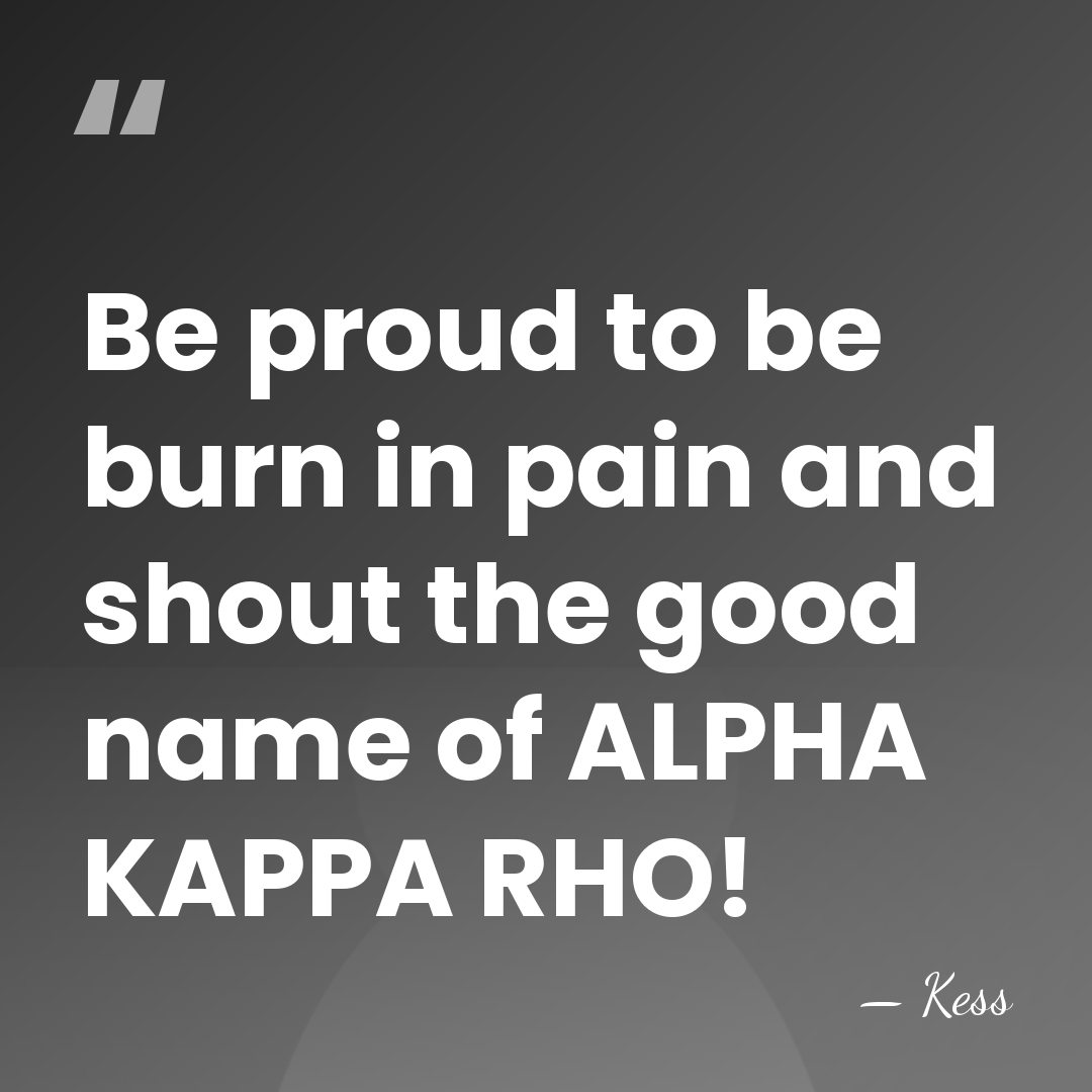 Be proud to be burn in pain and shout the good name&hellip; - Kess