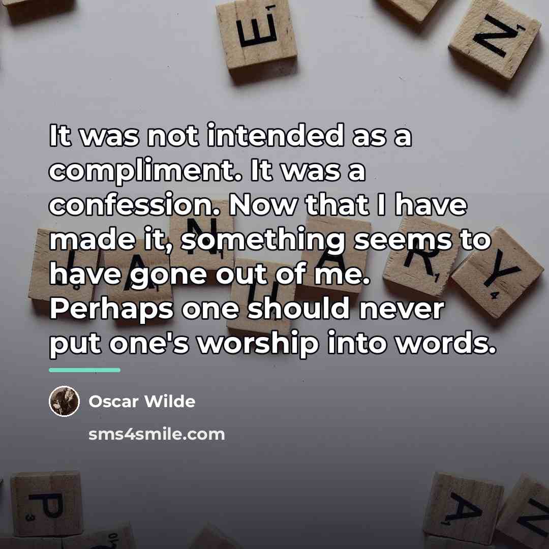“It was not intended as a compliment. It was a…” quote by Oscar Wilde