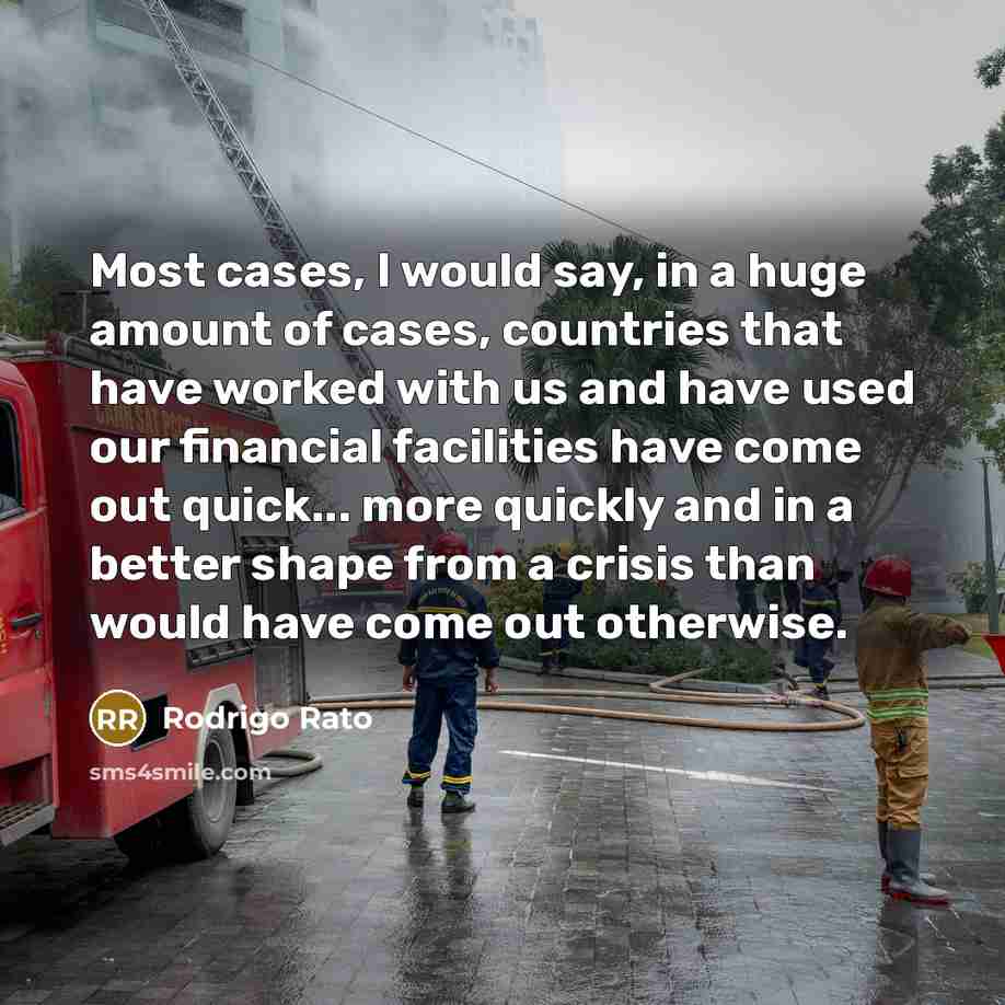 “Most cases, I would say, in a huge amount of…” quote by Rodrigo Rato