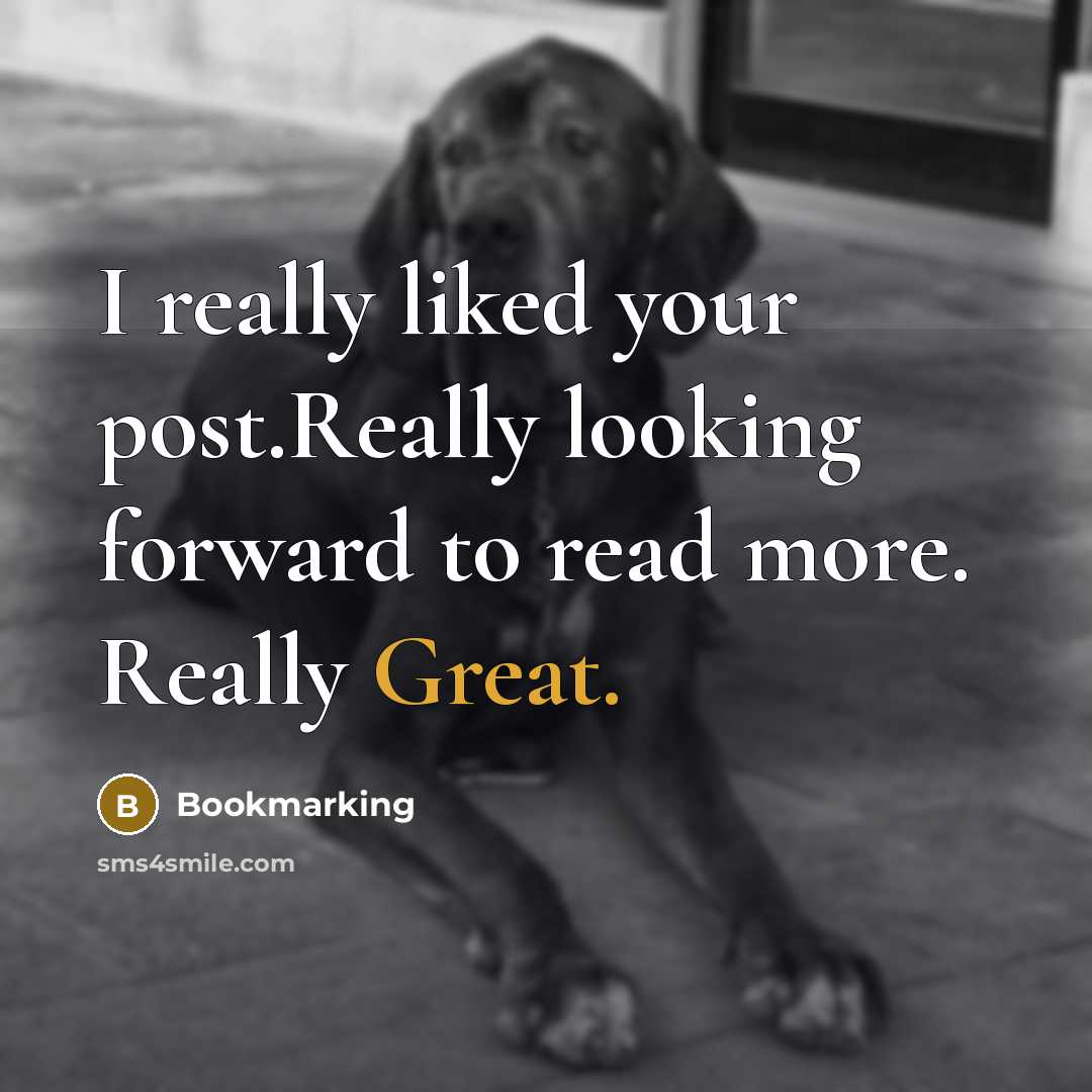 “I really liked your post.Really looking forward to read more. Really Great.” quote by Bookmarking