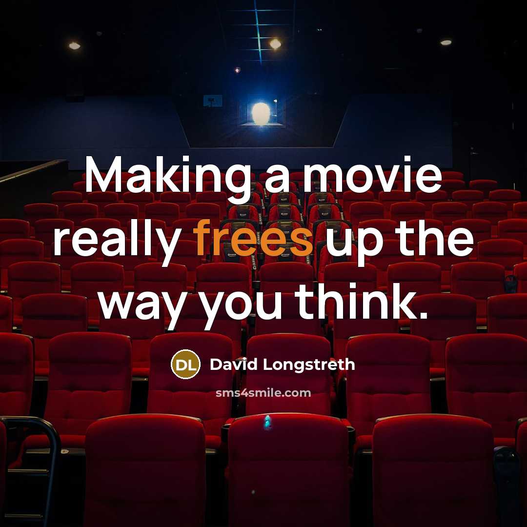 “Making a movie really frees up the way you think.” quote by David Longstreth