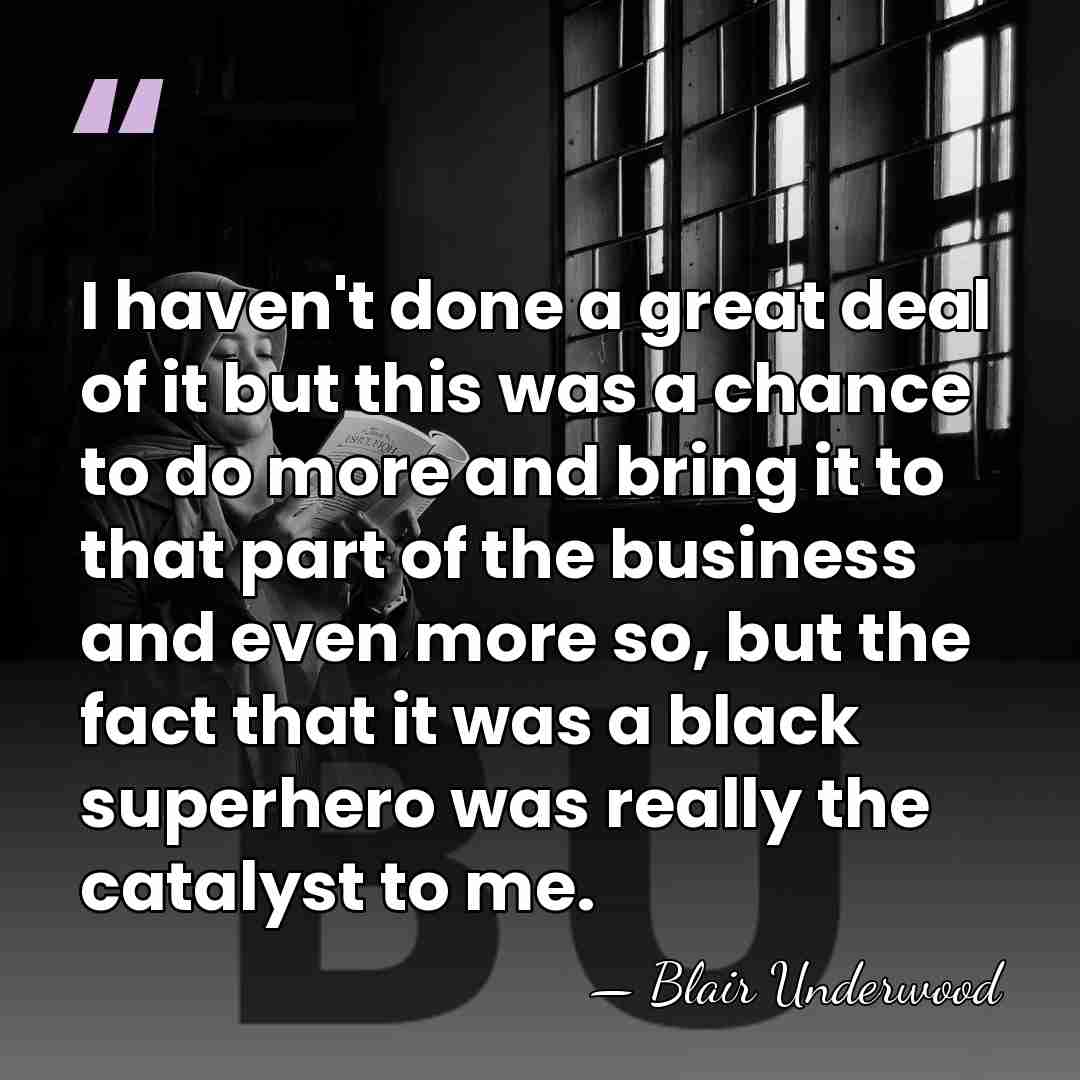 I haven't done a great deal of it but this was a&hellip; - Blair Underwood