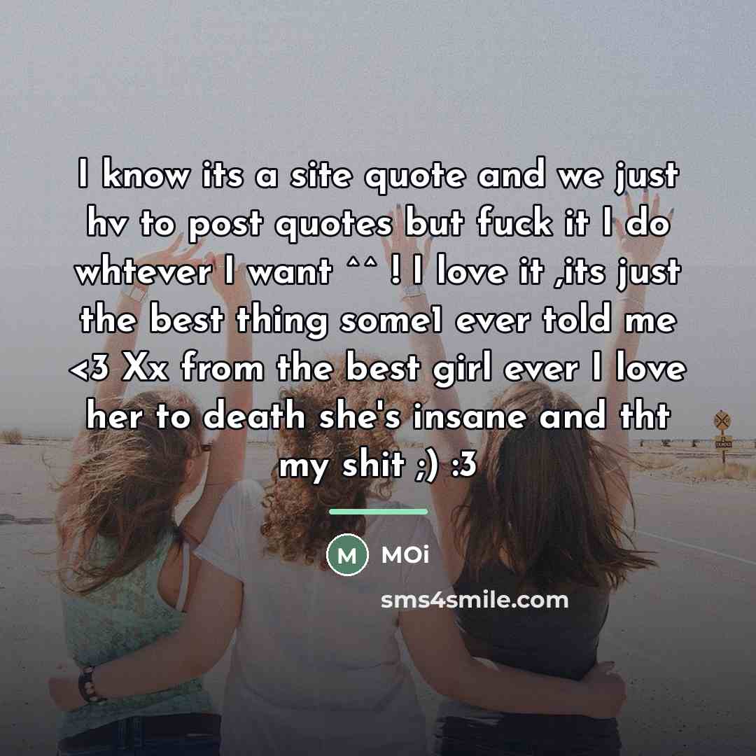 “I know its a site quote and we just hv…” quote by Moi
