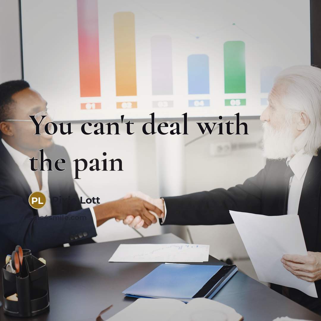 “You can't deal with the pain” quote by Pixie Lott