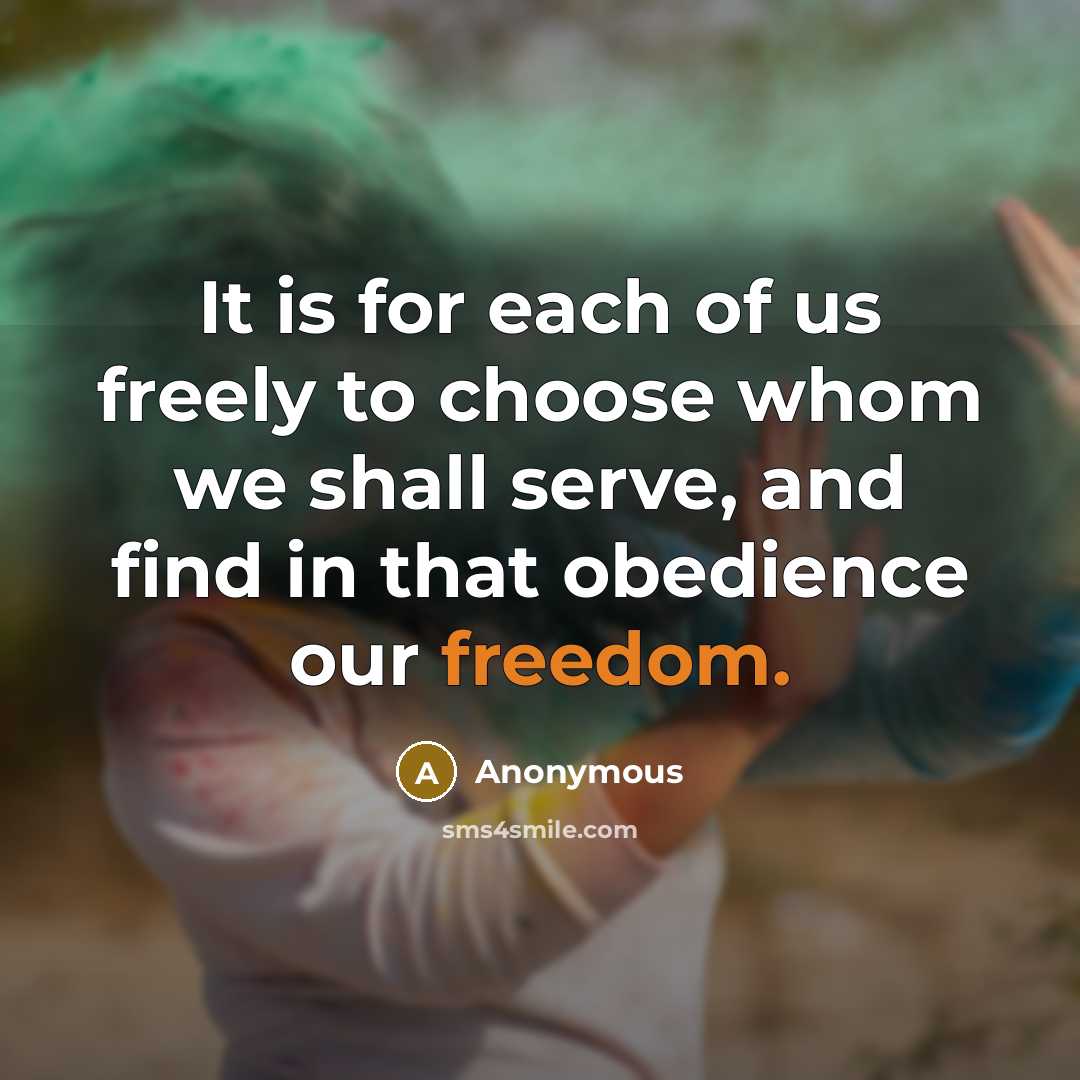 “It is for each of us freely to choose whom…” quote by Anonymous