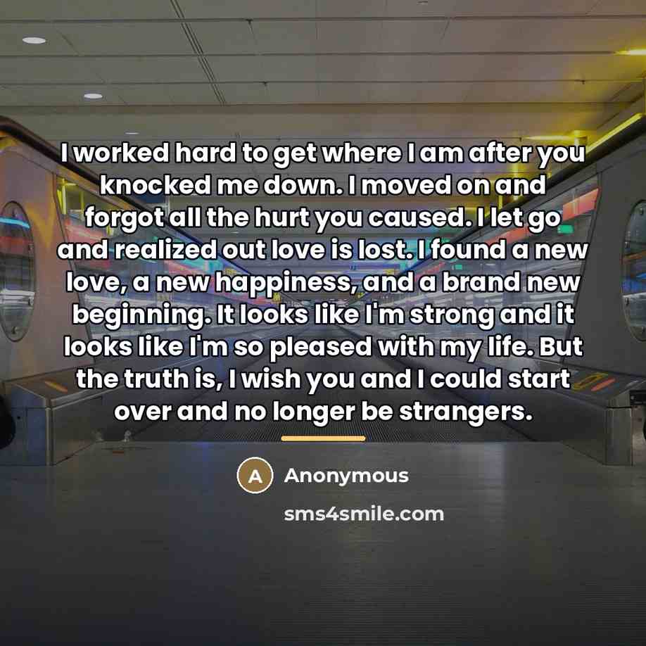 “I worked hard to get where I am after you…” quote by Anonymous
