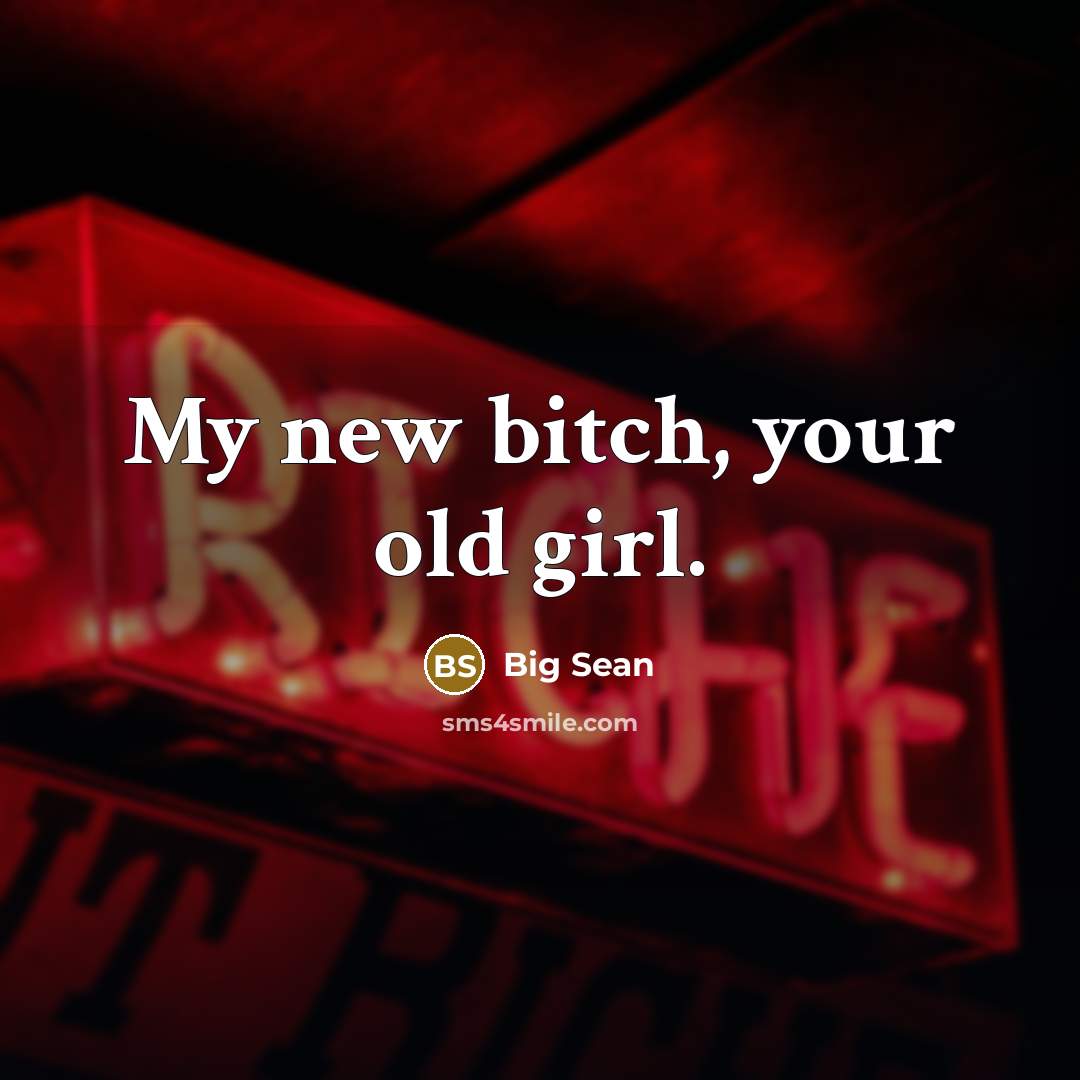 “My new bitch, your old girl.…” quote by Big Sean