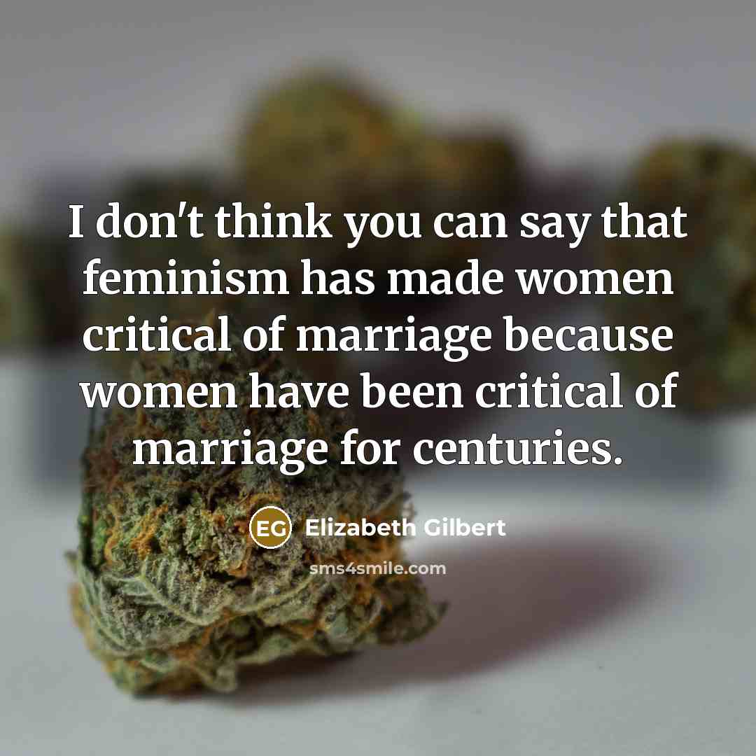 “I don't think you can say that feminism has made…” quote by Elizabeth Gilbert
