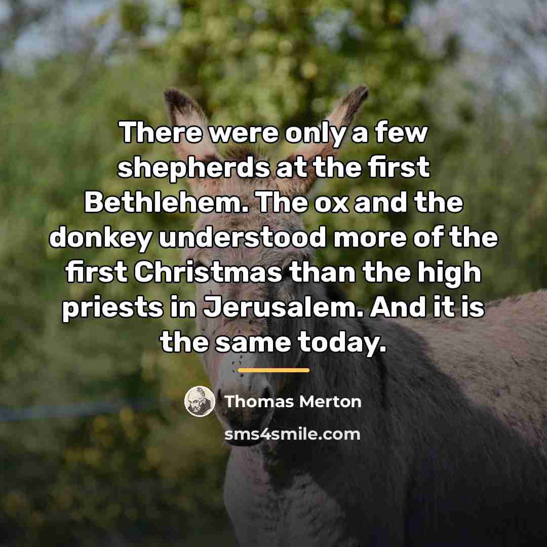 “There were only a few shepherds at the first Bethlehem.…” quote by Thomas Merton