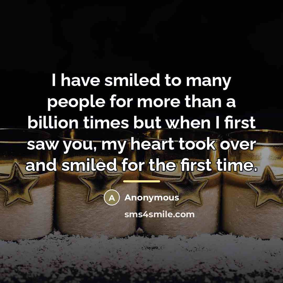 “I have smiled to many people for more than a…” quote by Anonymous