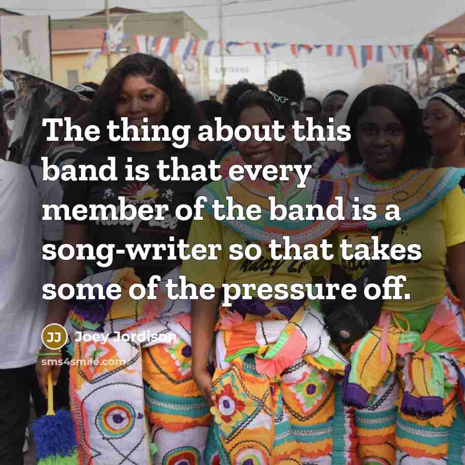 “The thing about this band is that every member of…” quote by Joey Jordison