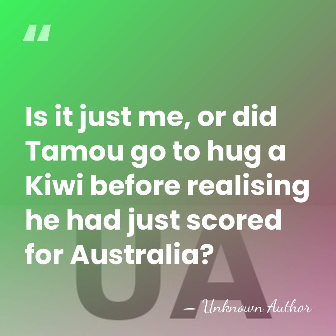Is it just me, or did Tamou go to hug a Kiwi&hellip; - Unknown Author