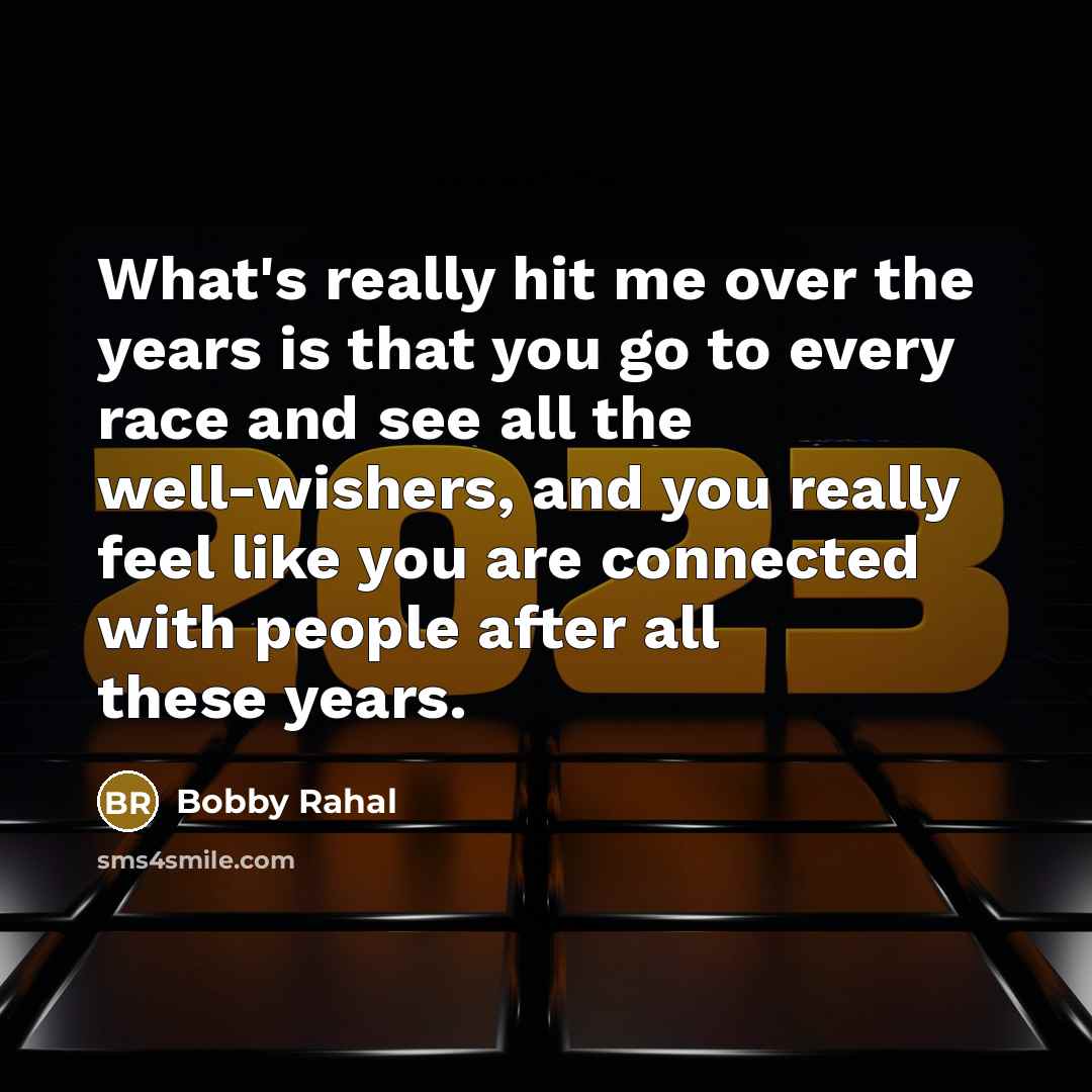 “What's really hit me over the years is that you…” quote by Bobby Rahal