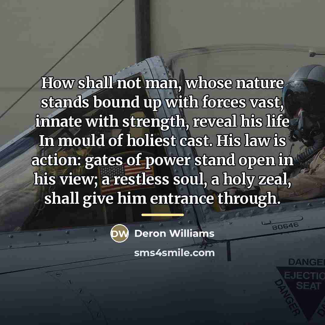 “How shall not man, whose nature stands bound up with…” quote by Deron Williams