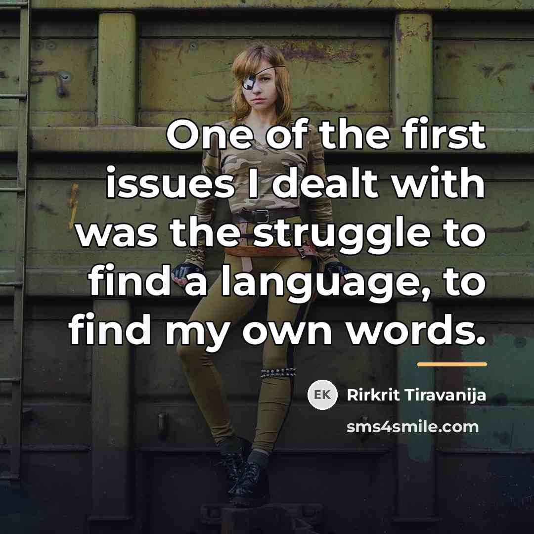 “One of the first issues I dealt with was the…” quote by Rirkrit Tiravanija