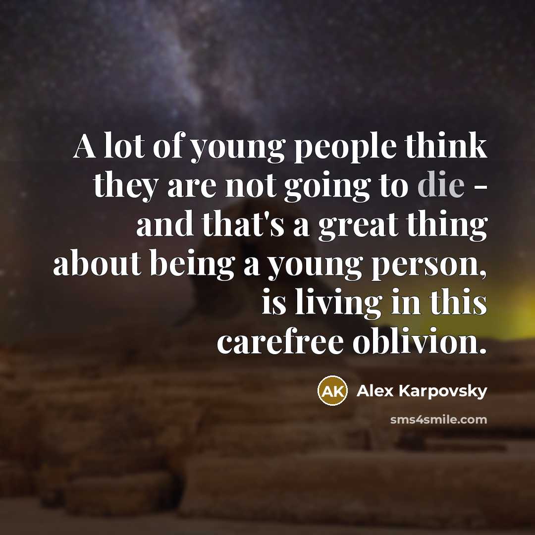 “A lot of young people think they are not going…” quote by Alex Karpovsky