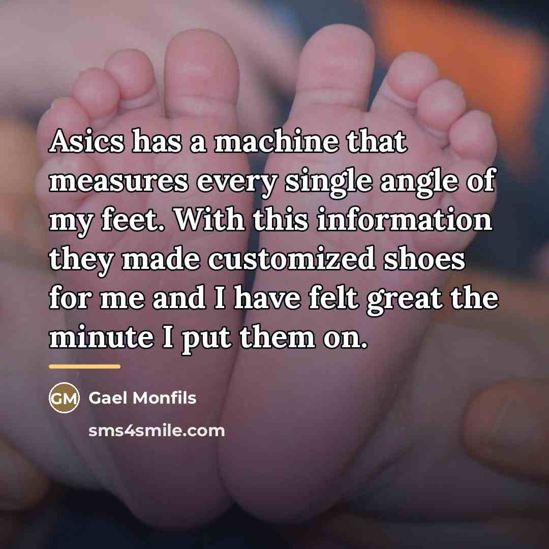 “Asics has a machine that measures every single angle of…” quote by Gael Monfils