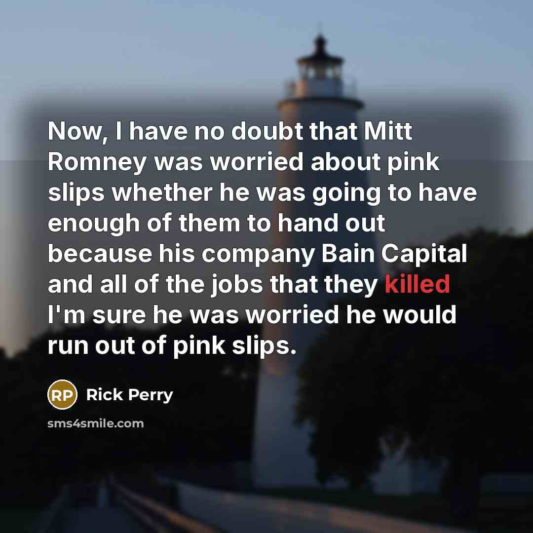 “Now, I have no doubt that Mitt Romney was worried…” quote by Rick Perry