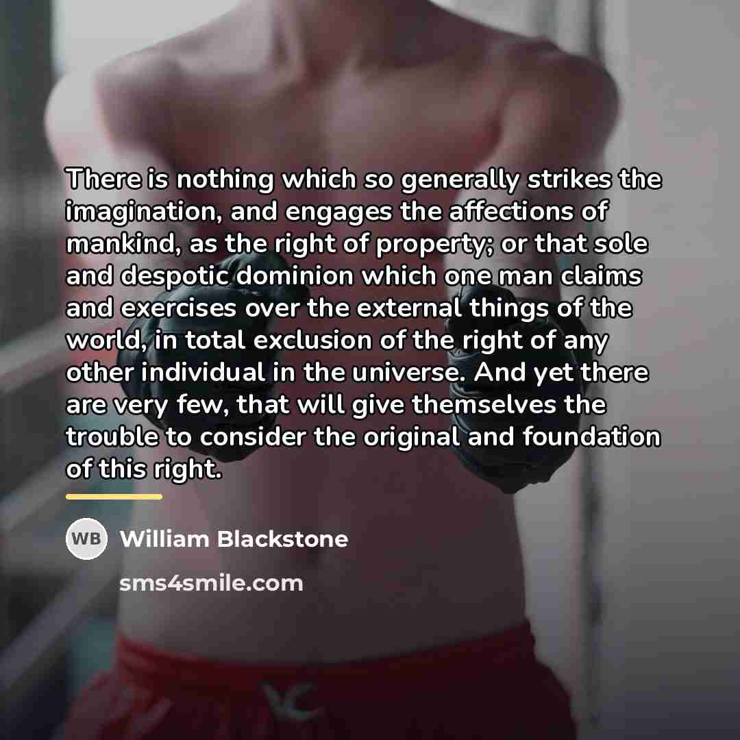 “There is nothing which so generally strikes the imagination, and…” quote by William Blackstone