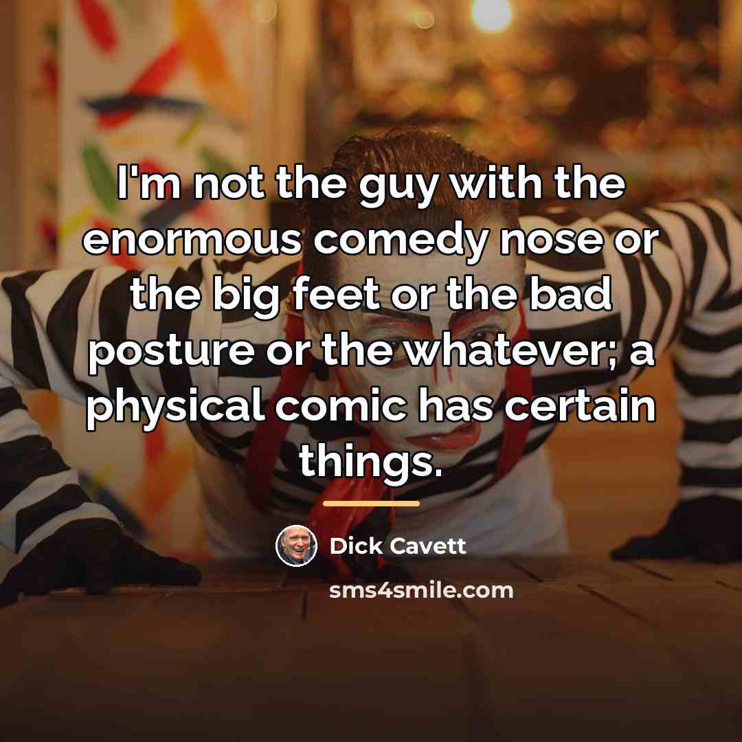 “I'm not the guy with the enormous comedy nose or…” quote by Dick Cavett