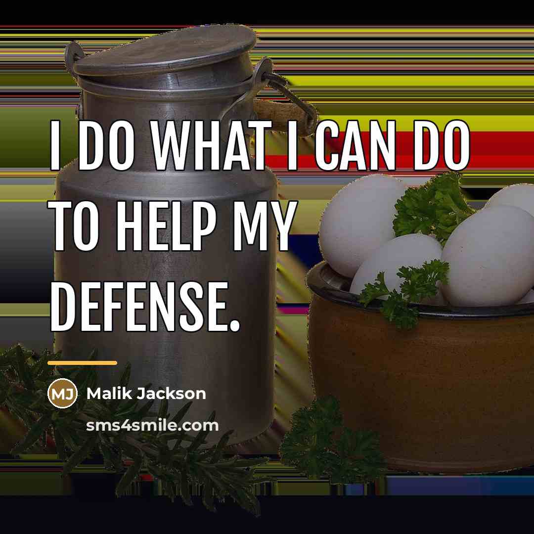 “I do what I can do to help my defense.…” quote by Malik Jackson