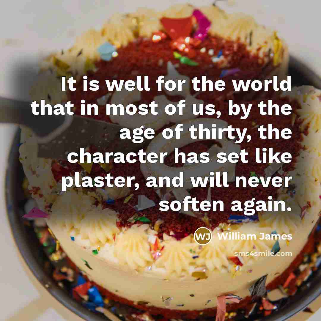 “It is well for the world that in most of…” quote by William James