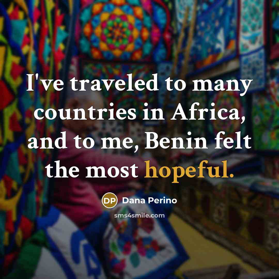 “I've traveled to many countries in Africa, and to me,…” quote by Dana Perino