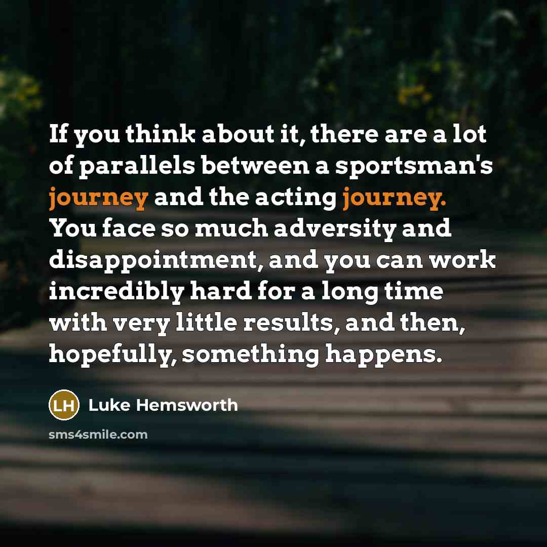 “If you think about it, there are a lot of…” quote by Luke Hemsworth