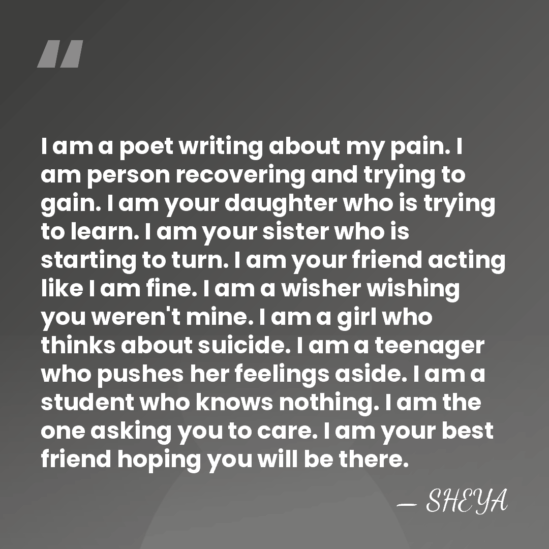 I am a poet writing about my pain. I am person recovering&hellip; - SHEYA