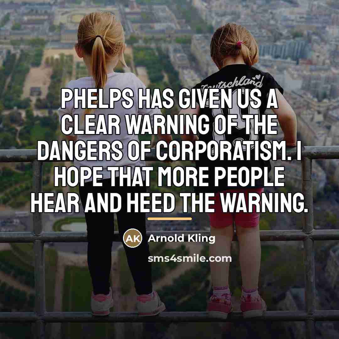 “Phelps has given us a clear warning of the dangers…” quote by Arnold Kling