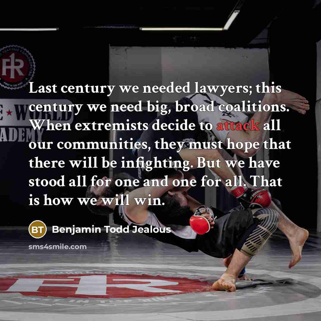 “Last century we needed lawyers; this century we need big,…” quote by Benjamin Todd Jealous