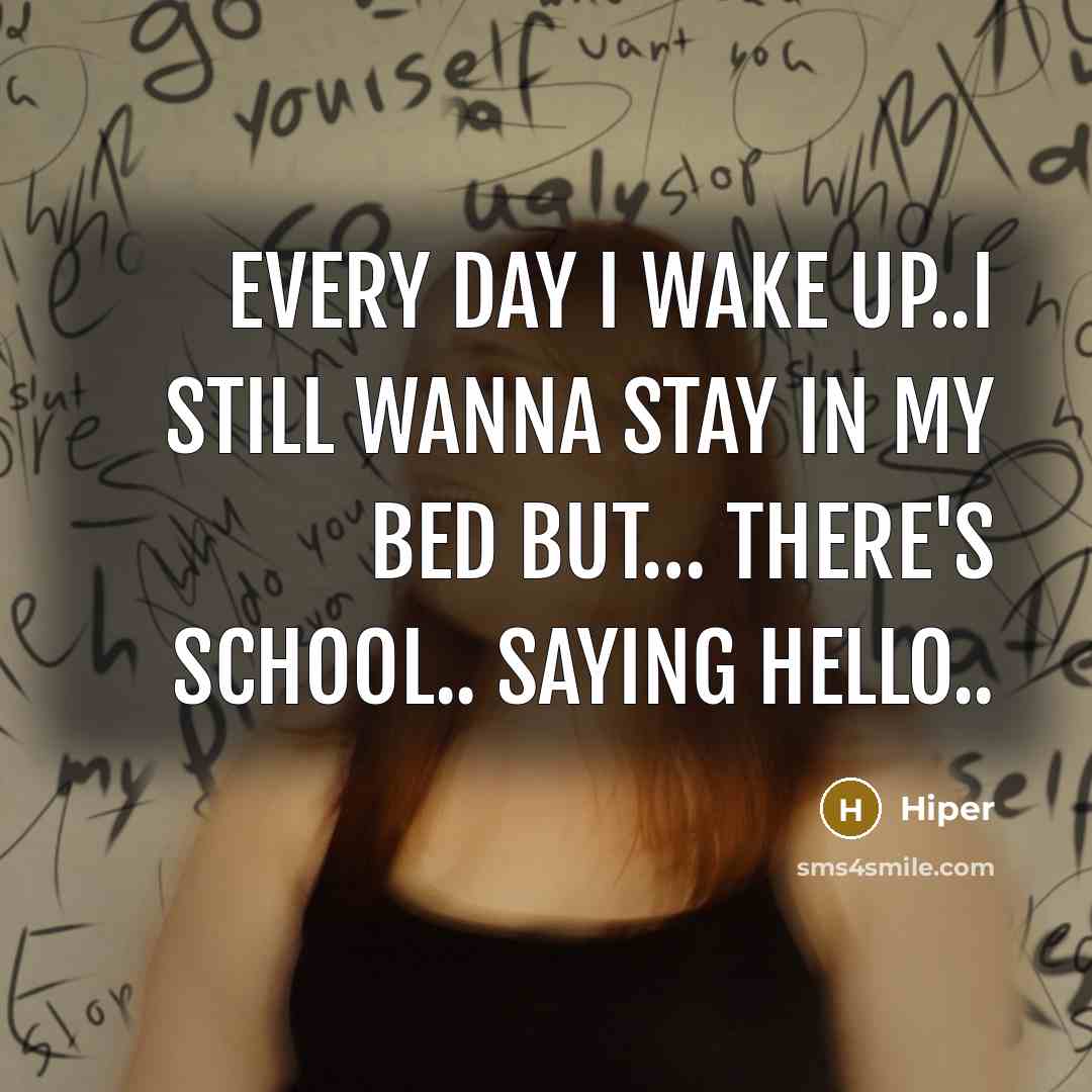 “Every Day I wake up..i still wanna stay in my…” quote by Hiper