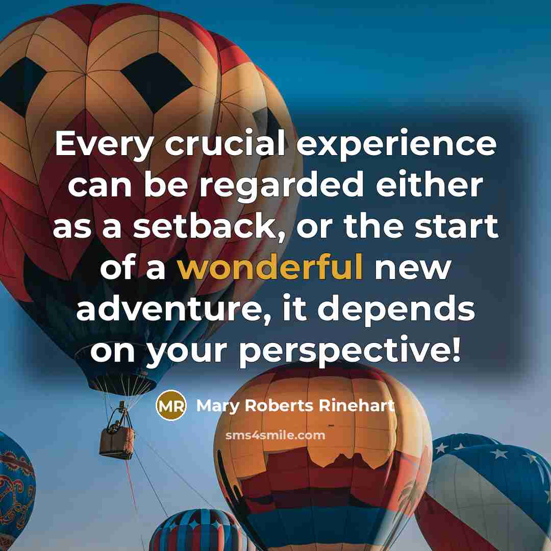 “Every crucial experience can be regarded either as a setback,…” quote by Mary Roberts Rinehart