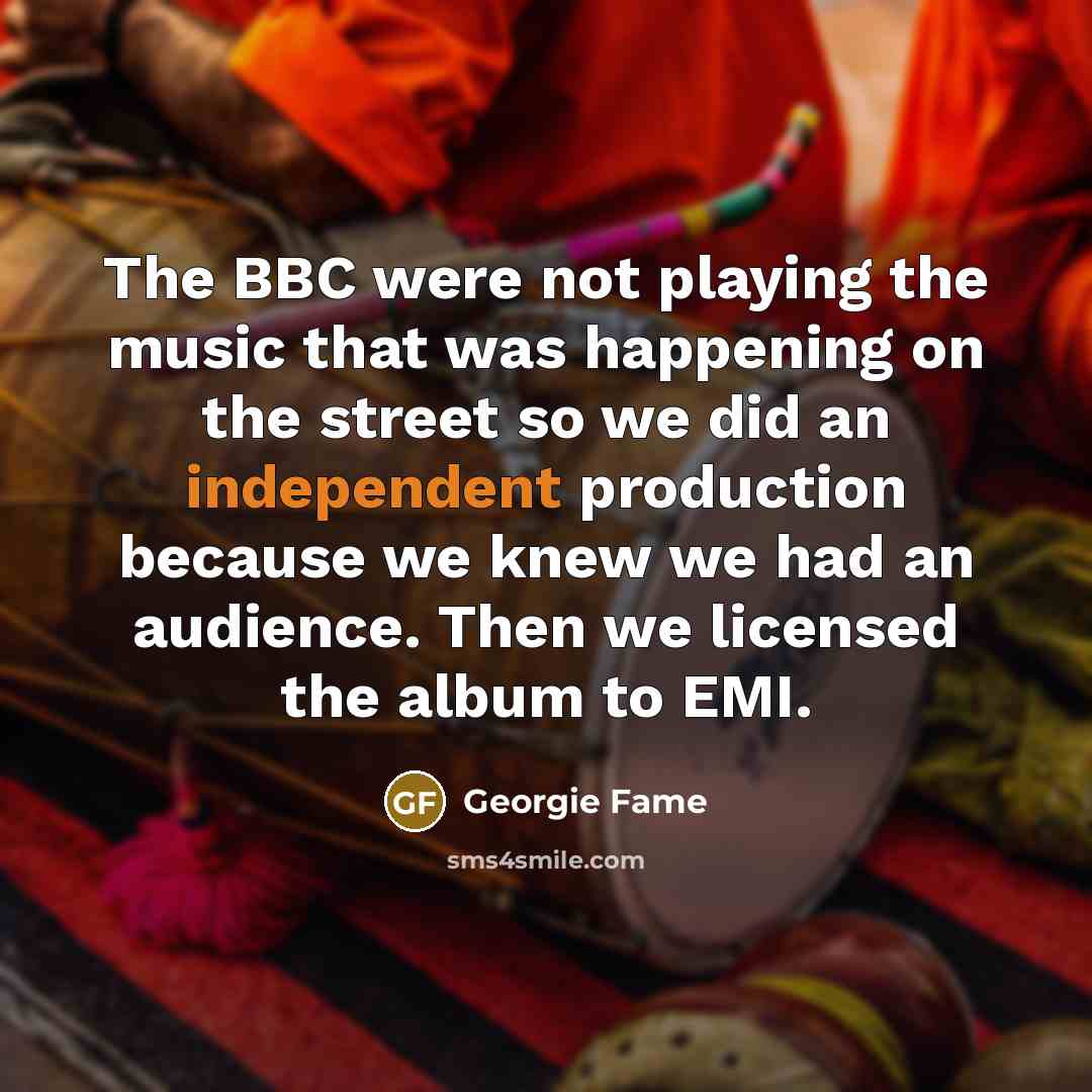 “The BBC were not playing the music that was happening…” quote by Georgie Fame
