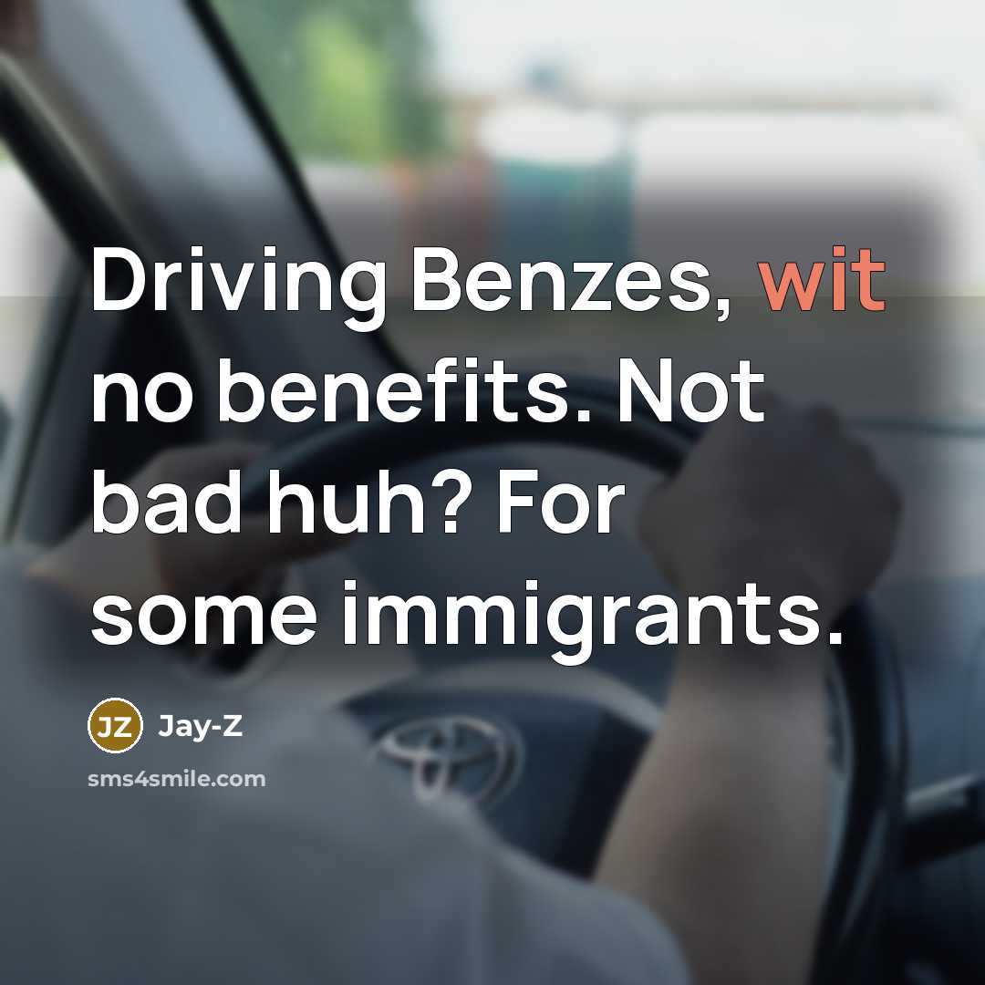 “Driving Benzes, wit no benefits. Not bad huh? For some…” quote by Jay-Z