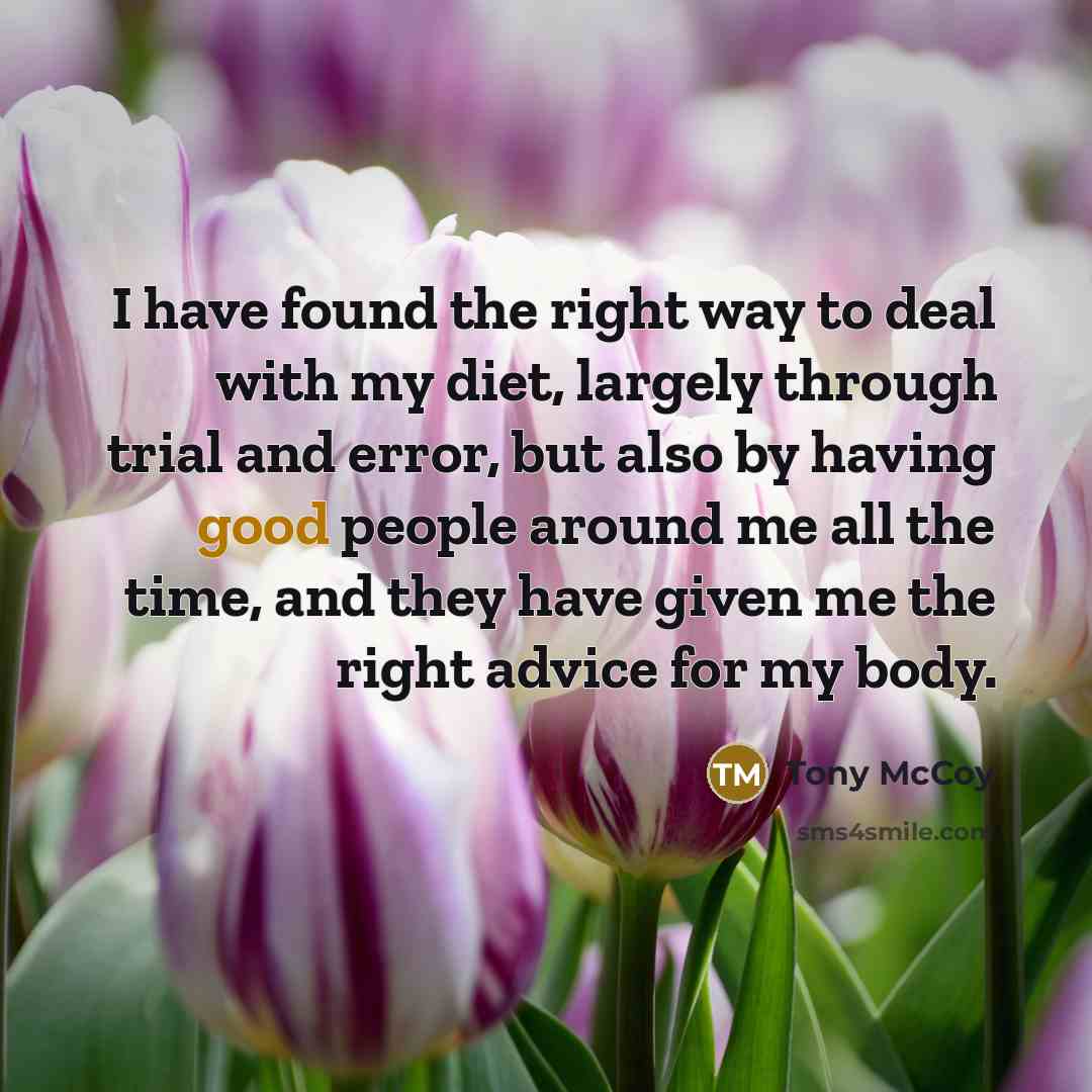 “I have found the right way to deal with my…” quote by Tony McCoy