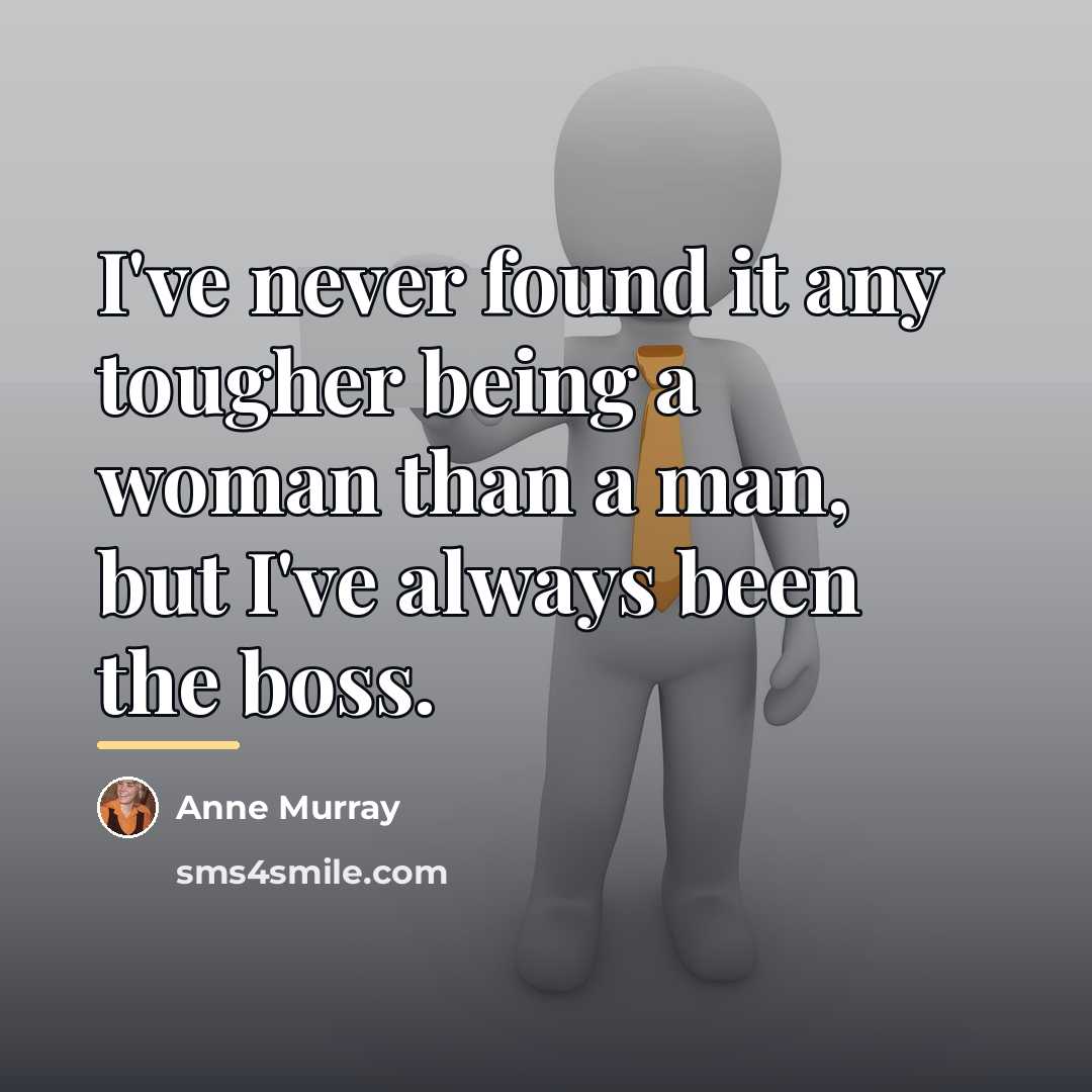 “I've never found it any tougher being a woman than…” quote by Anne Murray