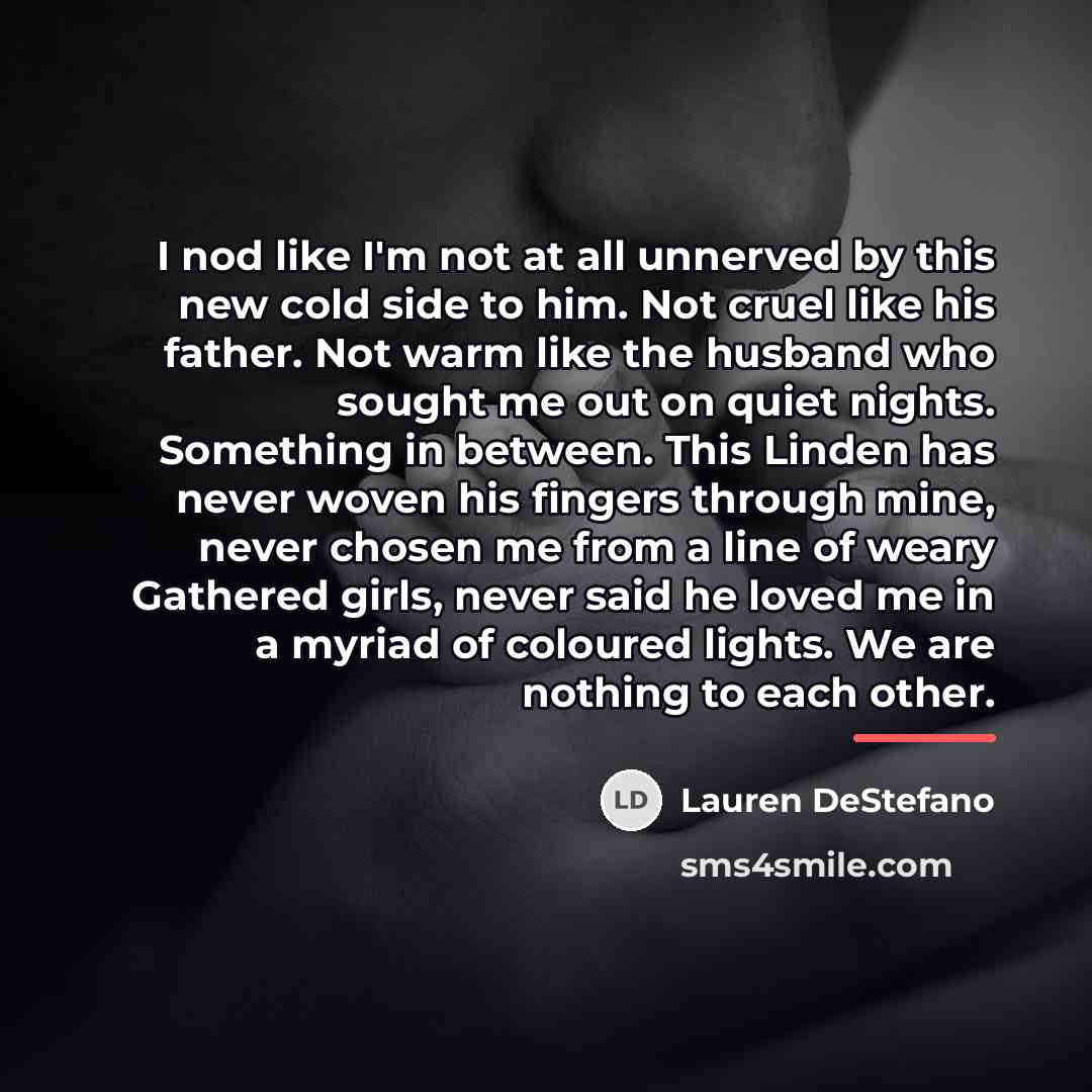 “I nod like I'm not at all unnerved by this…” quote by Lauren DeStefano