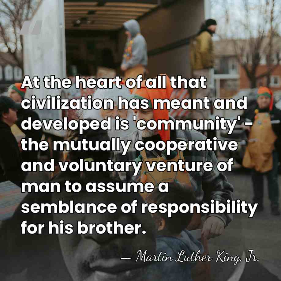 At the heart of all that civilization has meant and developed is&hellip; - Martin Luther King, Jr.