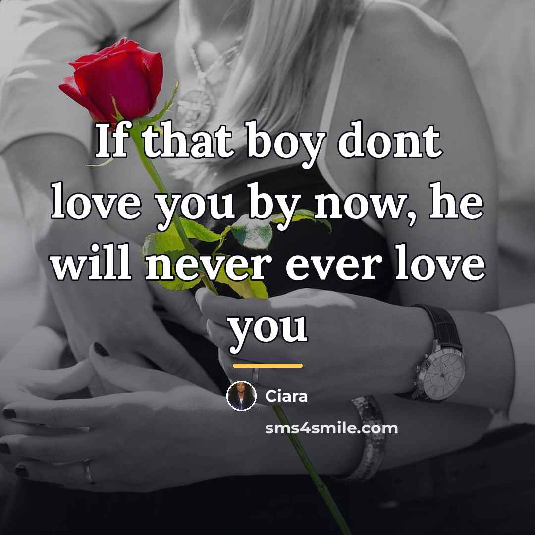 “If that boy dont love you by now, he will…” quote by Ciara