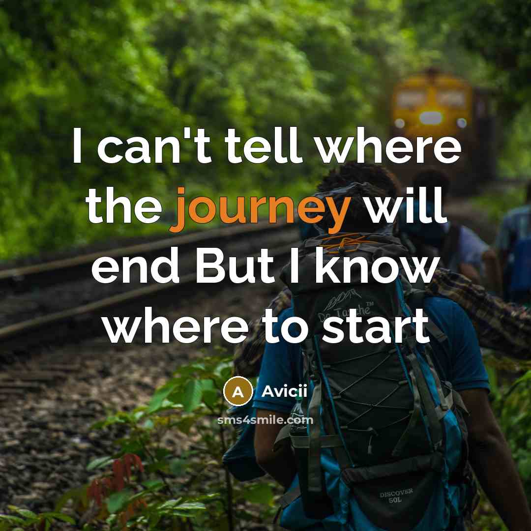 “I can't tell where the journey will end But I…” quote by Avicii