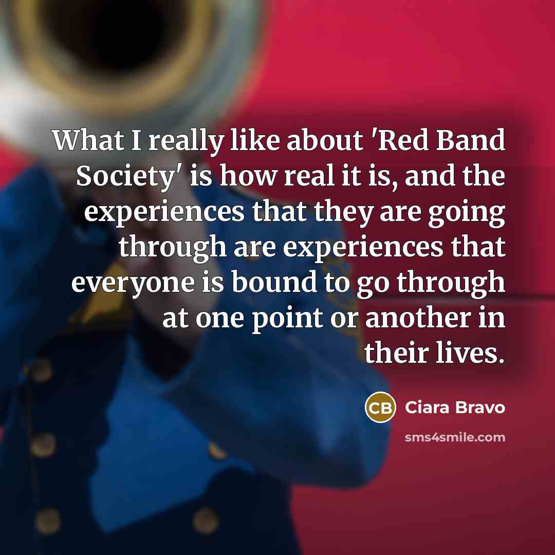 “What I really like about 'Red Band Society' is how…” quote by Ciara Bravo