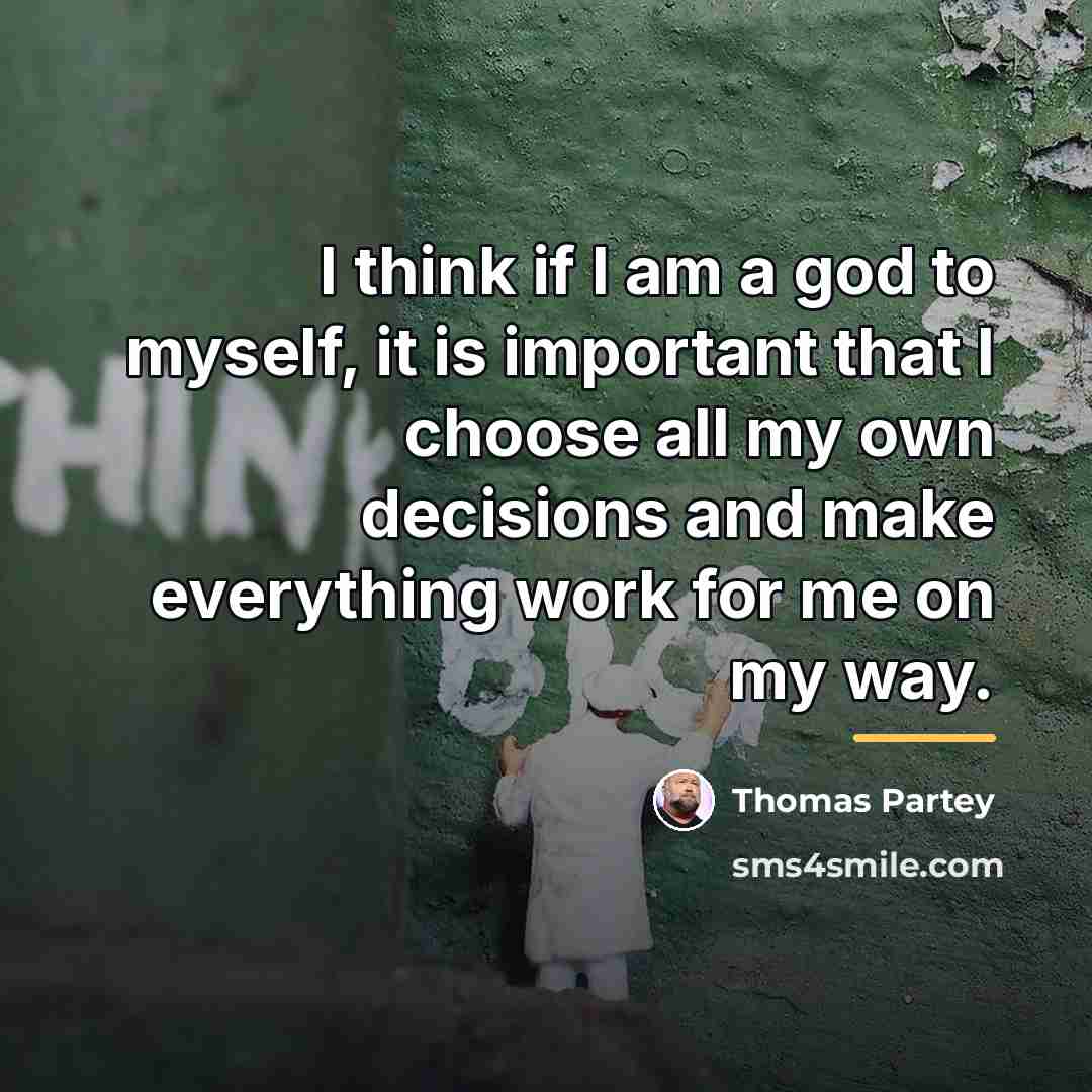 “I think if I am a god to myself, it…” quote by Thomas Partey