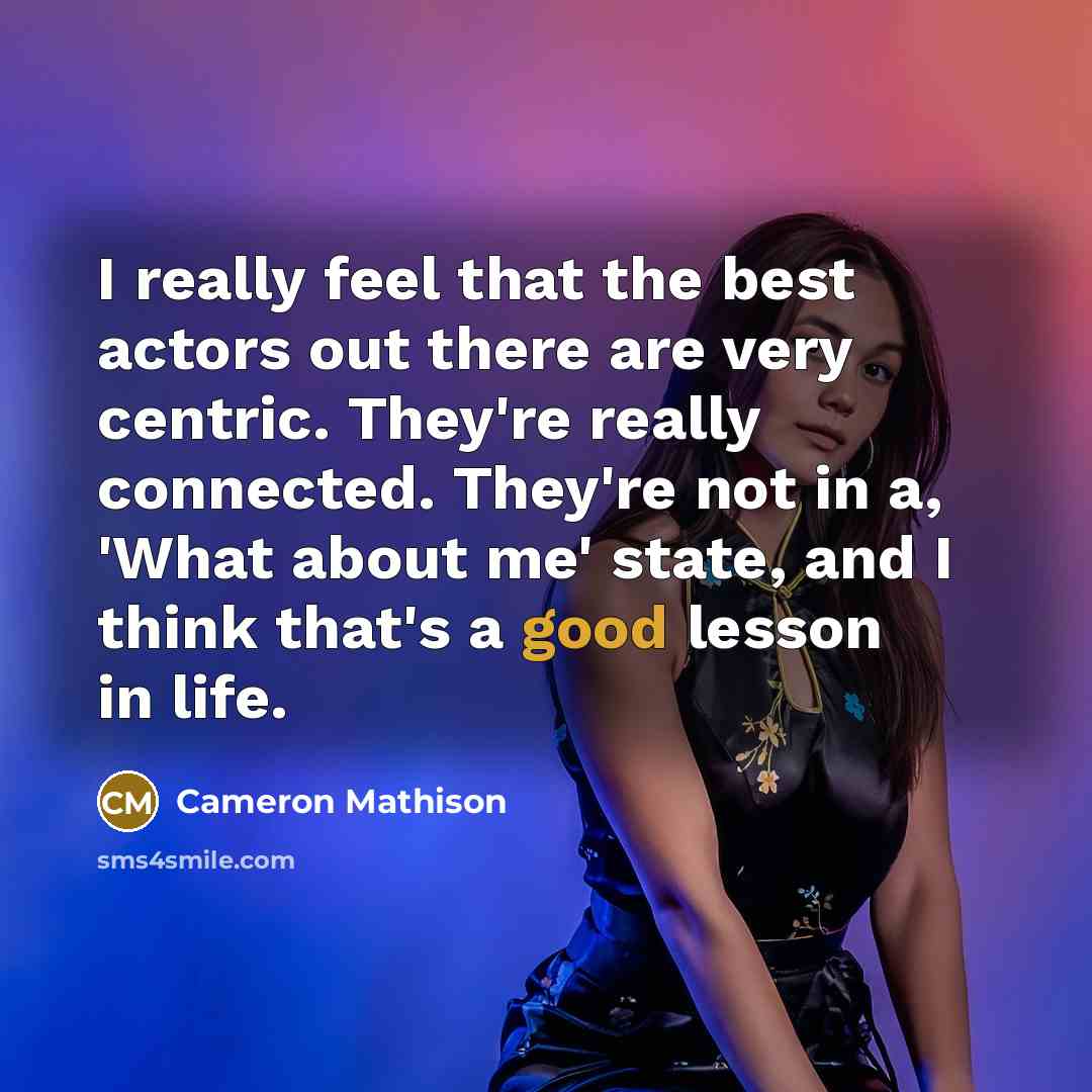 “I really feel that the best actors out there are…” quote by Cameron Mathison