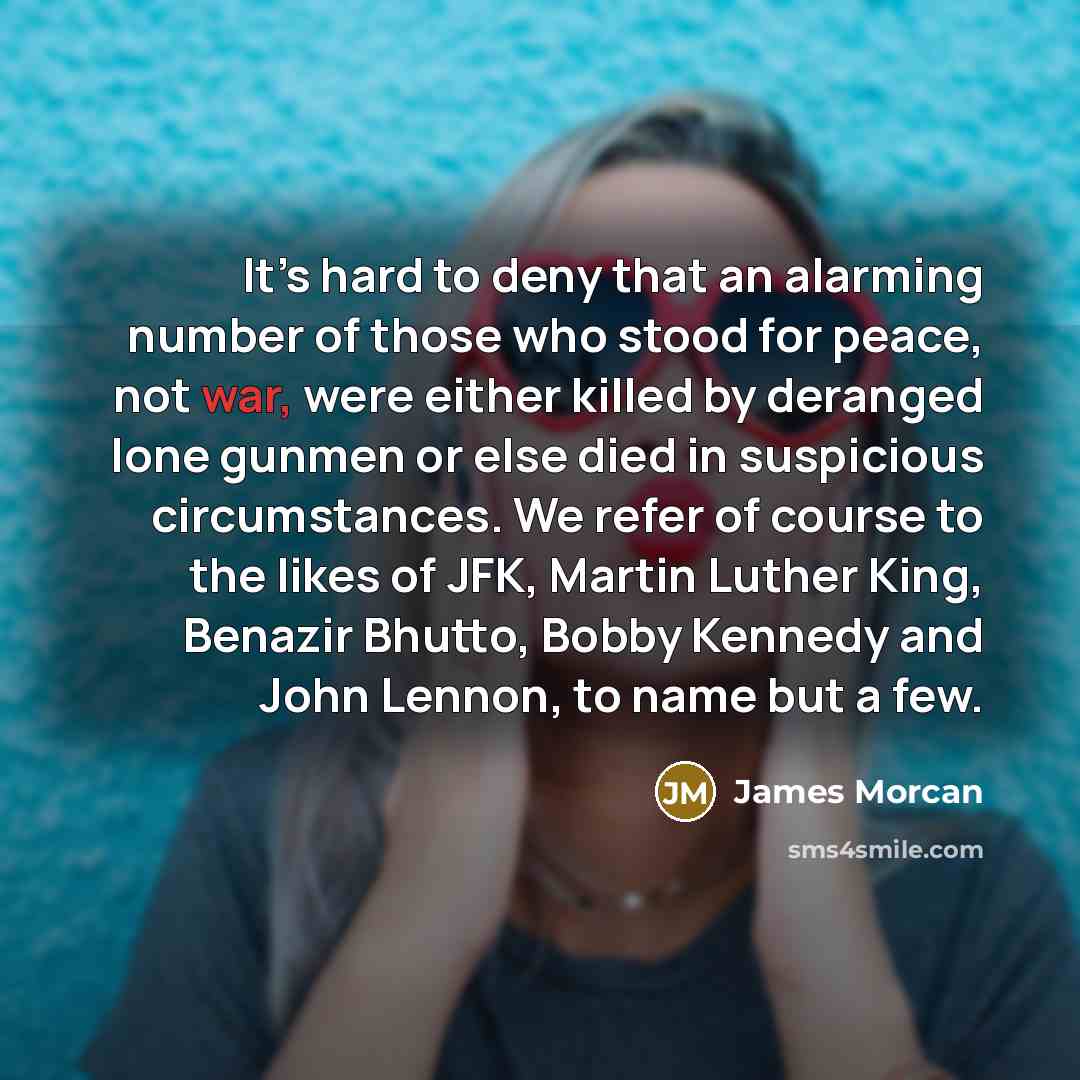“It’s hard to deny that an alarming number of those…” quote by James Morcan