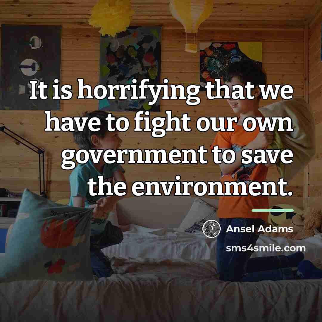 “It is horrifying that we have to fight our own…” quote by Ansel Adams