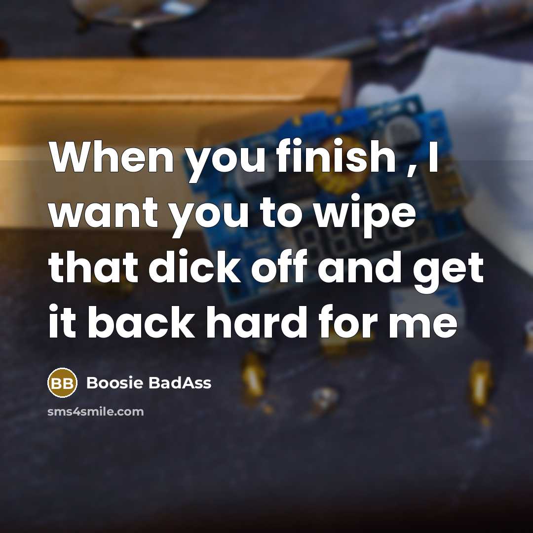 “When you finish , I want you to wipe that…” quote by Boosie BadAss